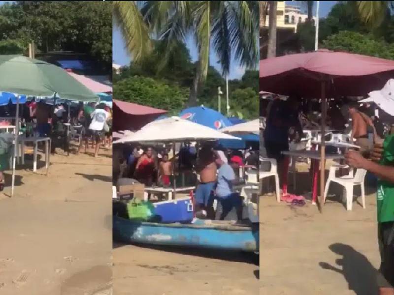 Video. Se registra pelea entre turistas y prestadores de servicios en Acapulco