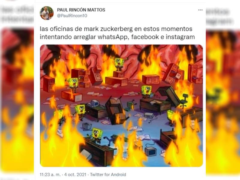 ¡Llegaron los memes!: Usuarios reaccionan a caída de Facebook, Instagram y WhatsApp