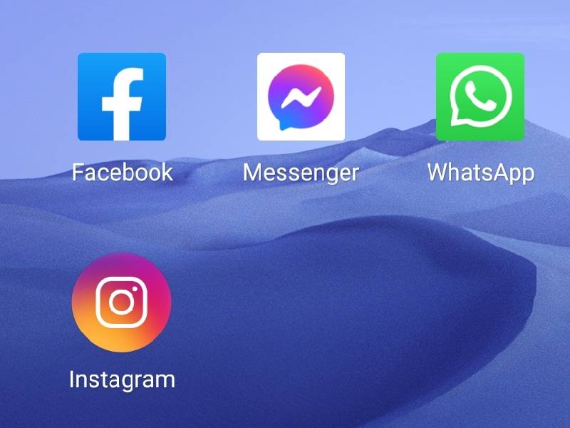 WhatsApp Facebook e Instagram
