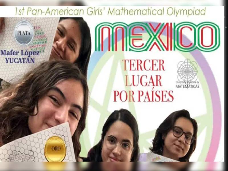 Mexicanas arrasan con el oro y la plata en Olimpiadas de Matemáticas