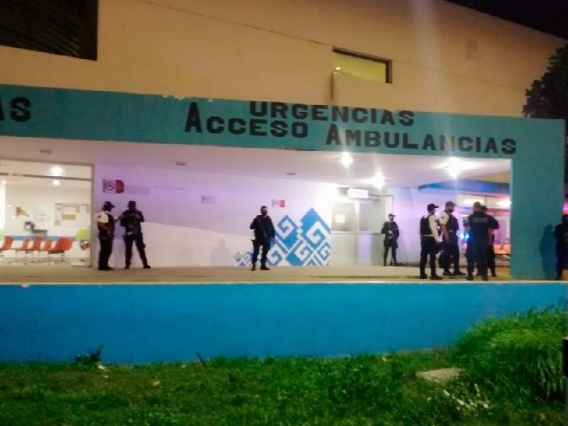 Sujeto ingresa al Hospital General de Playa del Carmen herido de bala