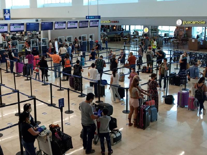 El aeropuerto de Cancún, con 409 operaciones y una conexión con 40 destinos