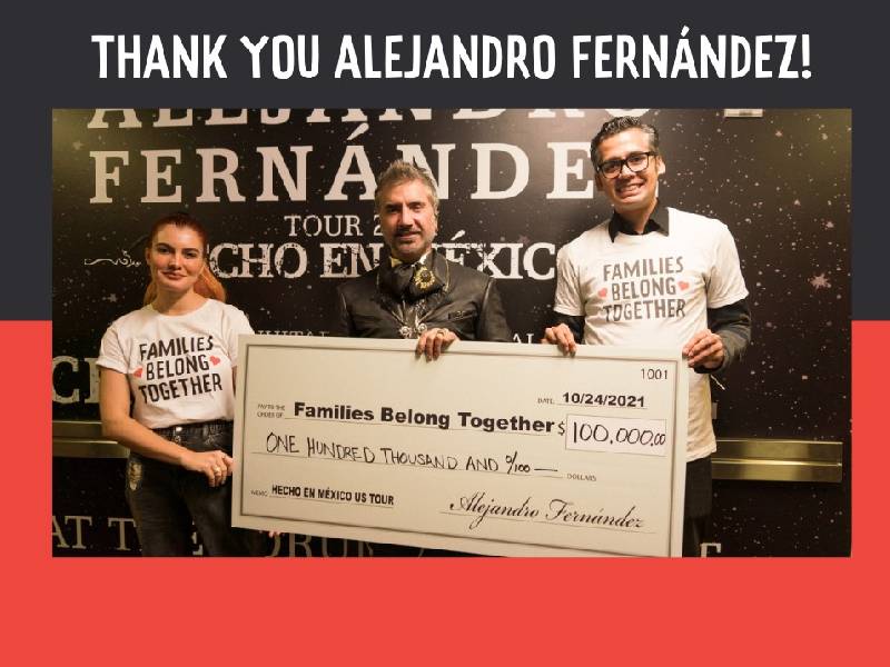 Alejandro Fernández dona 100 mil dólares para apoyar a familias migrantes
