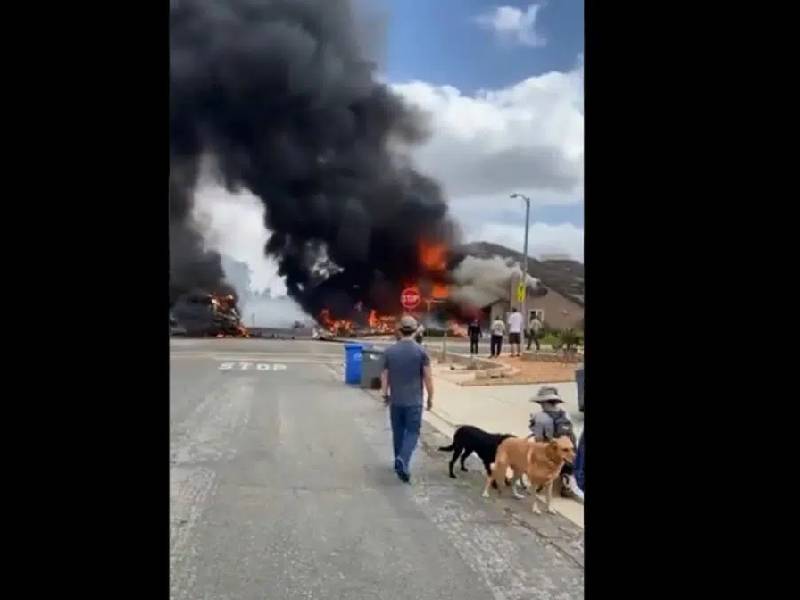 Video: Desplome de avioneta deja dos muertos y dos heridos