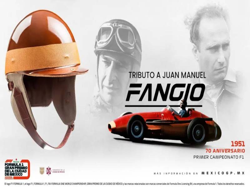 Ganador de la Pole en el GP de México ganará un casco de Juan Manuel Fangio
