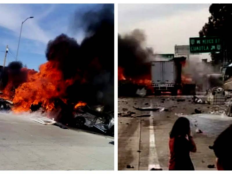 Fuerte accidente en la México-Puebla, hay 15 decesos