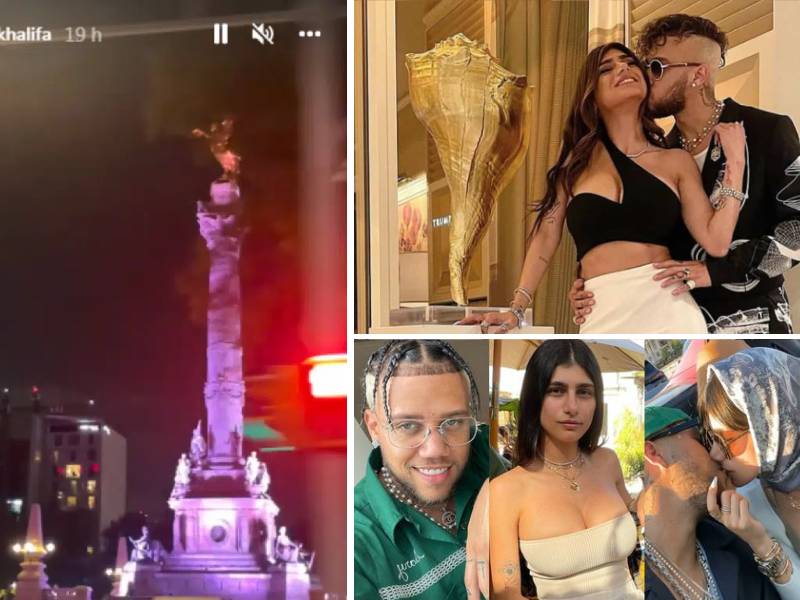 Mia Khalifa en México para acompañar a su novio Jhay Cortez