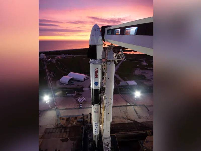 Cuatro astronautas despegarán la noche del miércoles hacia la ISS con SpaceX