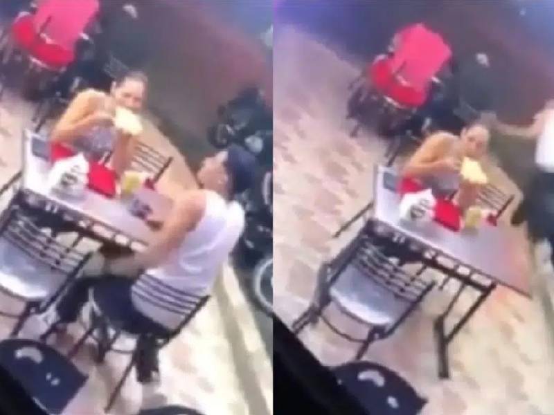 Video: No soltó la pizza; así reaccionó esta mujer abandonada en asalto