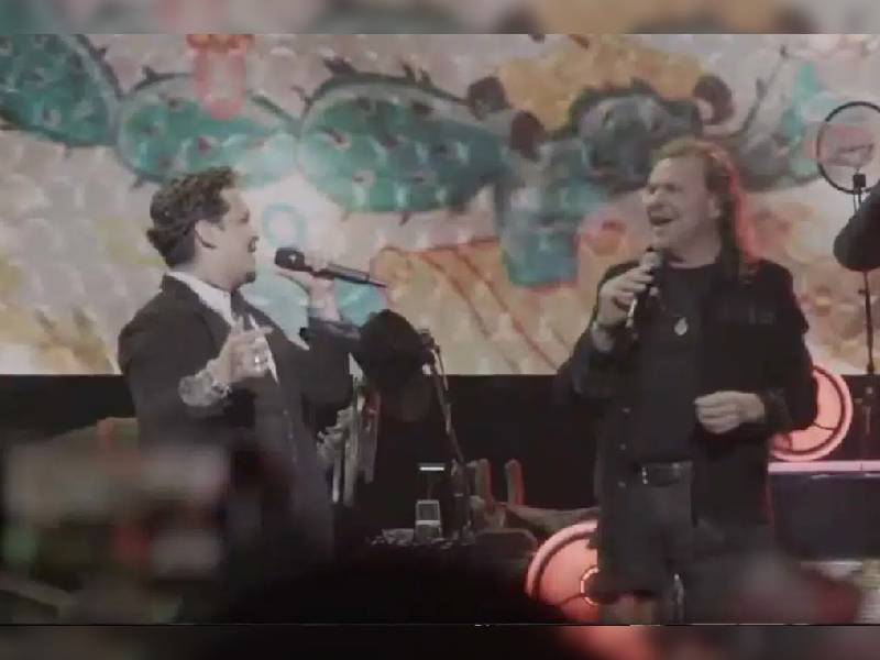 Video. Christian Nodal y Maná cantan juntos en Texas