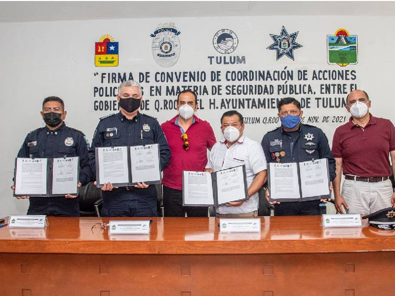 Convenio de Coordinación de Acciones Policiales en Tulum