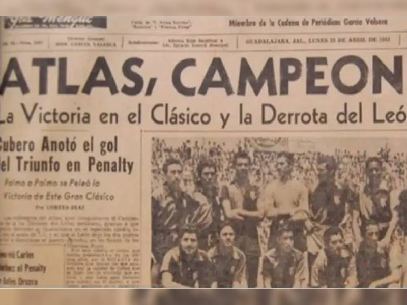 Atlas, a 70 años de su primer campeonato en el futbol mexicano y contra Chivas