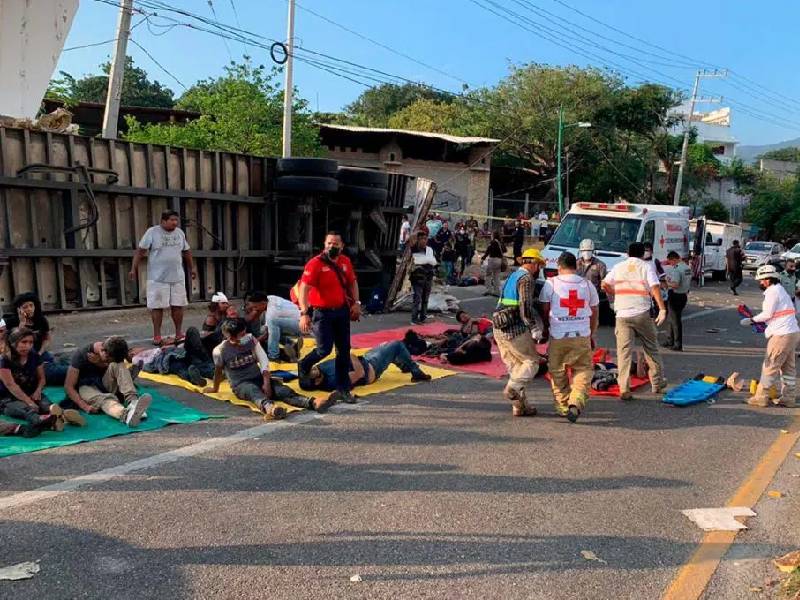 Esta fue la ruta del tráiler que provocó la muerte de 54 migrantes en Chiapas