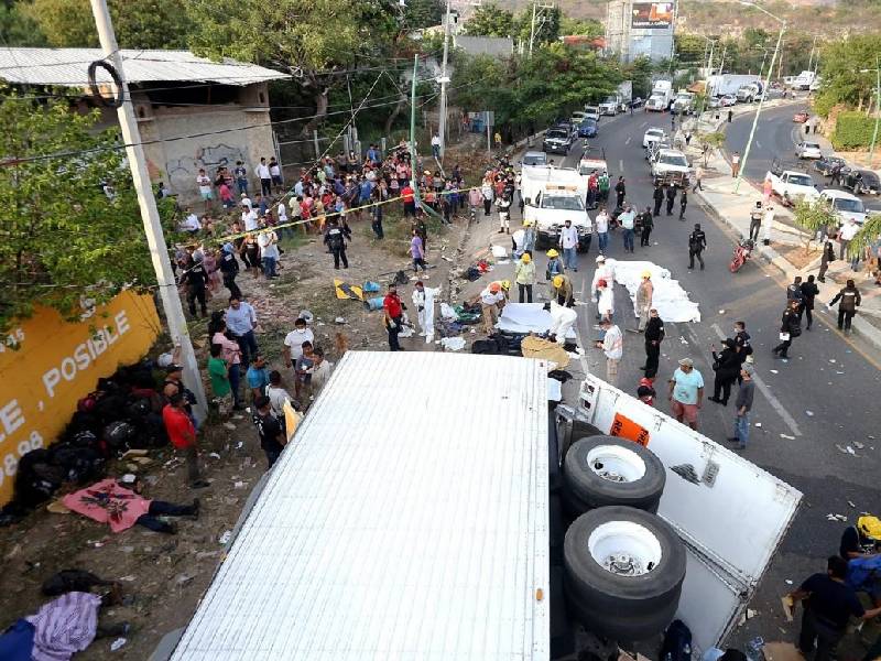 Confirma GN muerte de 54 migrantes y 105 lesionados por accidente en Chiapas