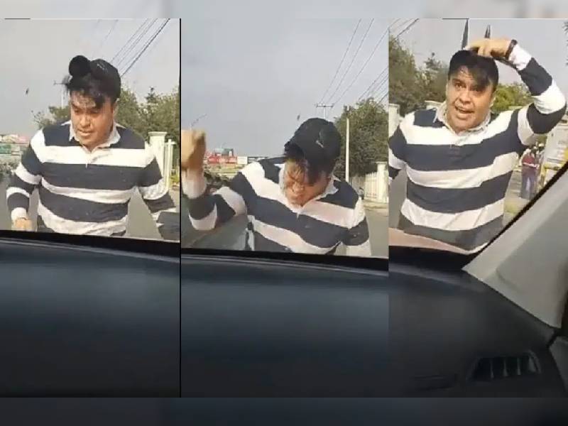 Video: Hombre ataca a mujer porque no ÔÇ£quisoÔÇØ cederle el paso