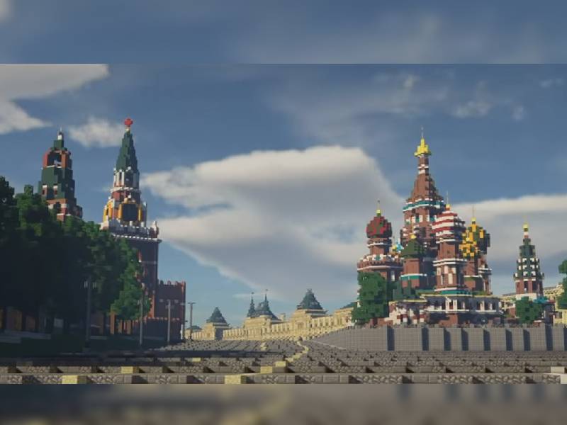 Video. Construyen en Minecraft una réplica de Rusia a escala 1:1