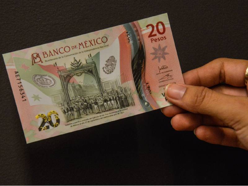 billete de 20 pesos