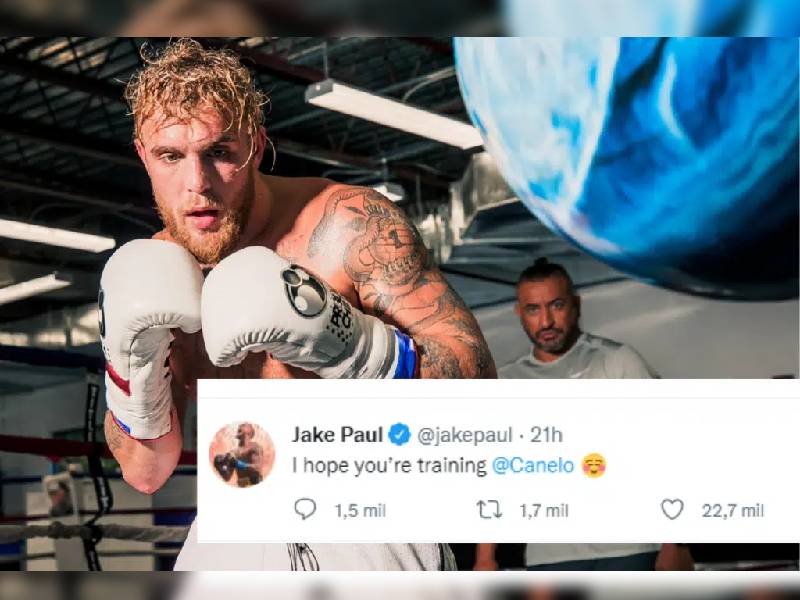 Jake Paul quiere pelea contra el Canelo álvarez, ÔÇØespero que estés entrenandoÔÇØ