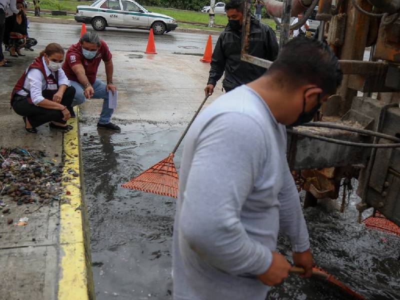 Desazolve preventivo en Benito Juárez para una ciudad limpia