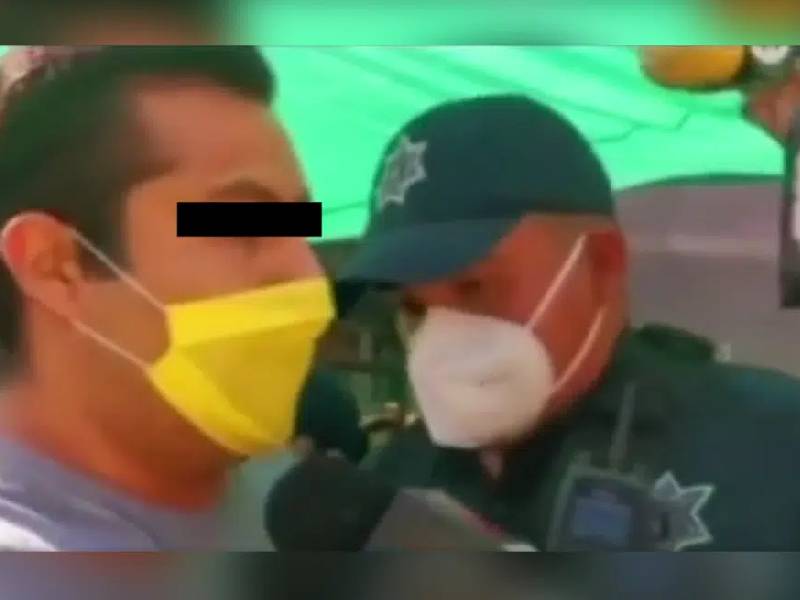 Video: Detienen a la primera persona en Ecatepec por no usar cubrebocas
