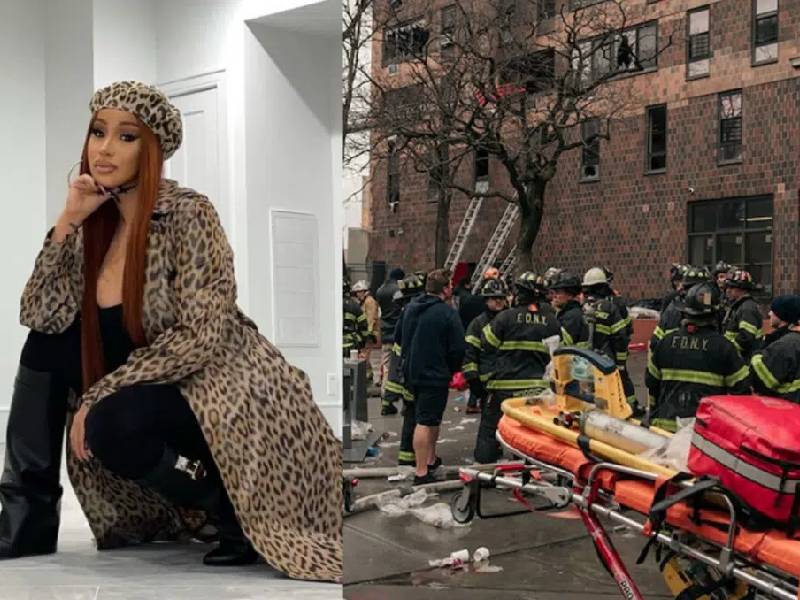Cardi B paga funerales de víctimas que murieron en el incendio del Bronx