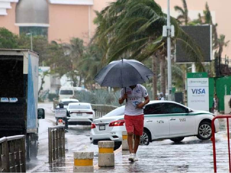 Continúan las lluvias en toda la Península de Yucatán