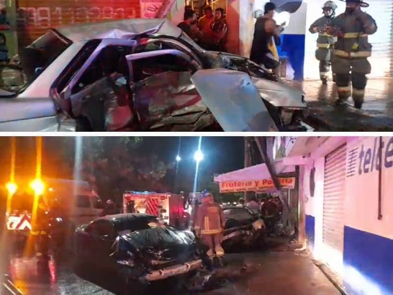 Choque deja dos muertos y cuatro heridos en Cancún