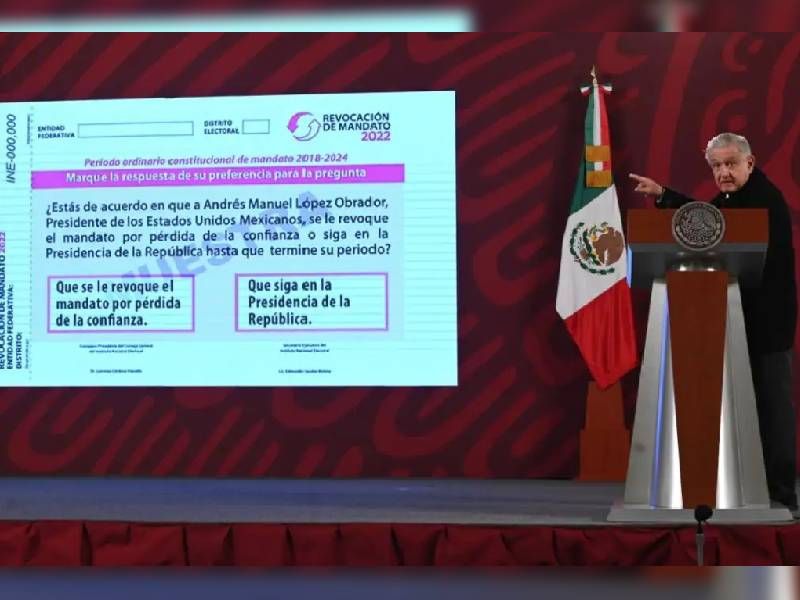 Pregunta de revocación de mandato es muy complicada: López Obrador