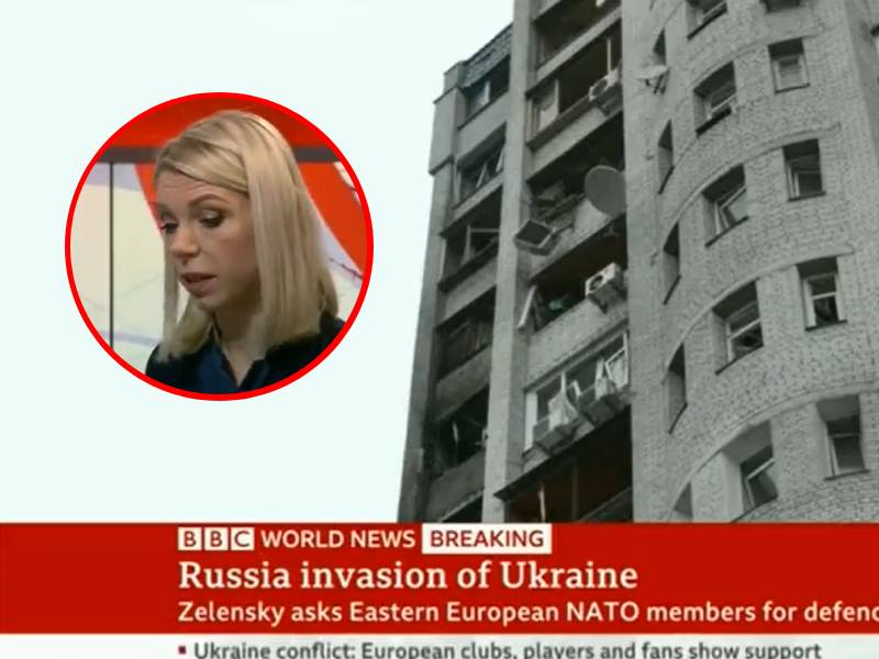 Video: Conductora reconoce su hogar en edificio atacado en Ucrania