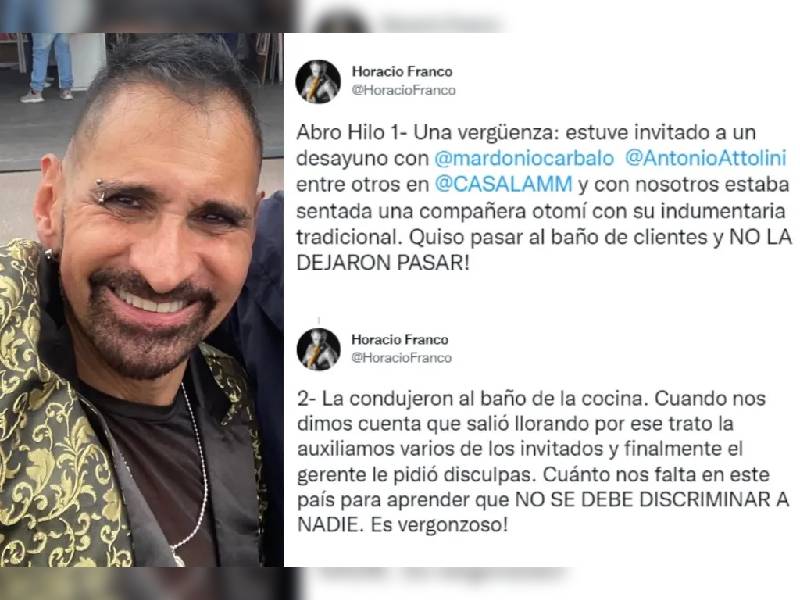 Una verg├╝enza: Horacio Franco denuncia a Casa Lamm por discriminar a mujer otomí