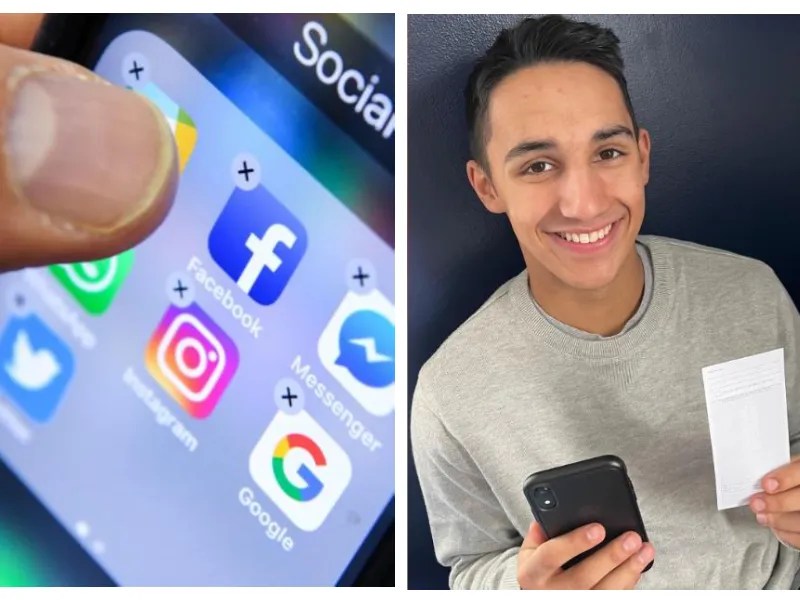 Joven recibe casi 40 mil pesos por no usar redes sociales en 6 años