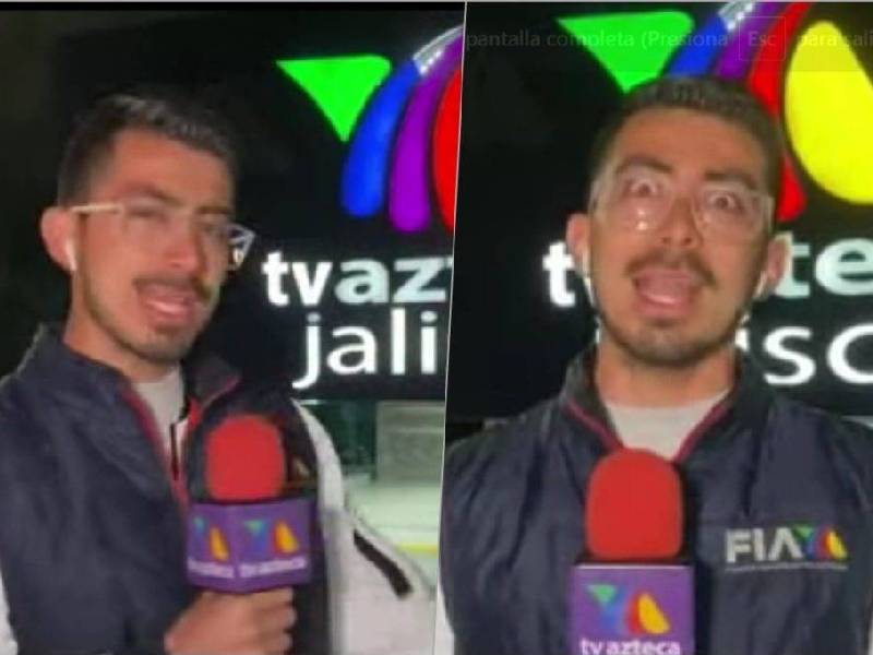 ¡Tragame tierra! Reportero confunde TV Azteca con Televisa en vivo