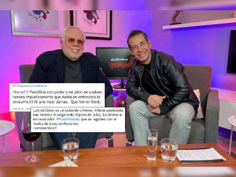 Yordi Rosado es criticado por ÔÇ£normalizar pedofiliaÔÇØ de Luis de Llano