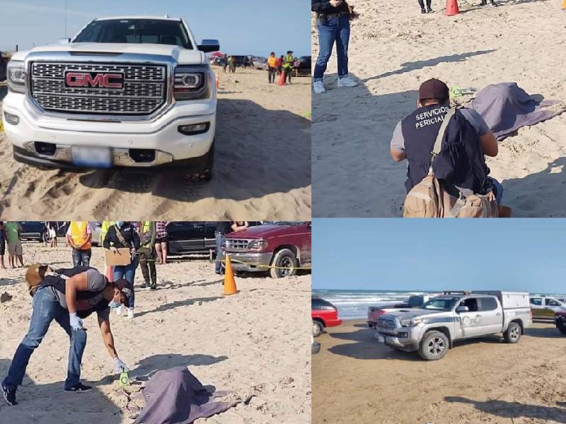 Conductor atropella a vacacionista en playa enterrado en la arena