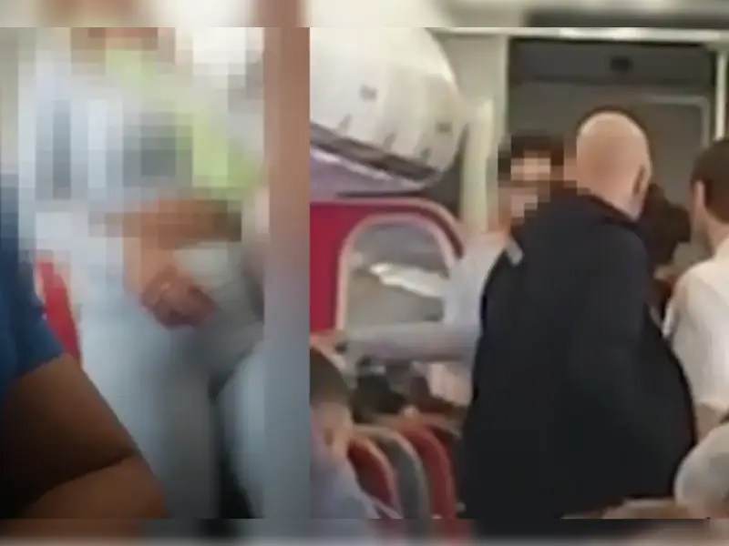 Bajan a mujer de un avión por dar cachetadas a los pasajeros