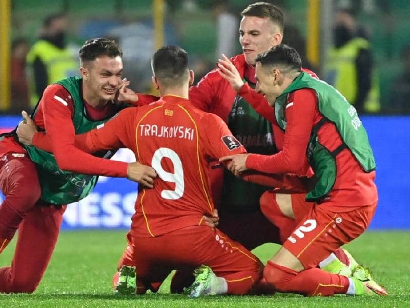 Macedonia vence a Italia y lo deja fuera del Mundial Qatar 2022