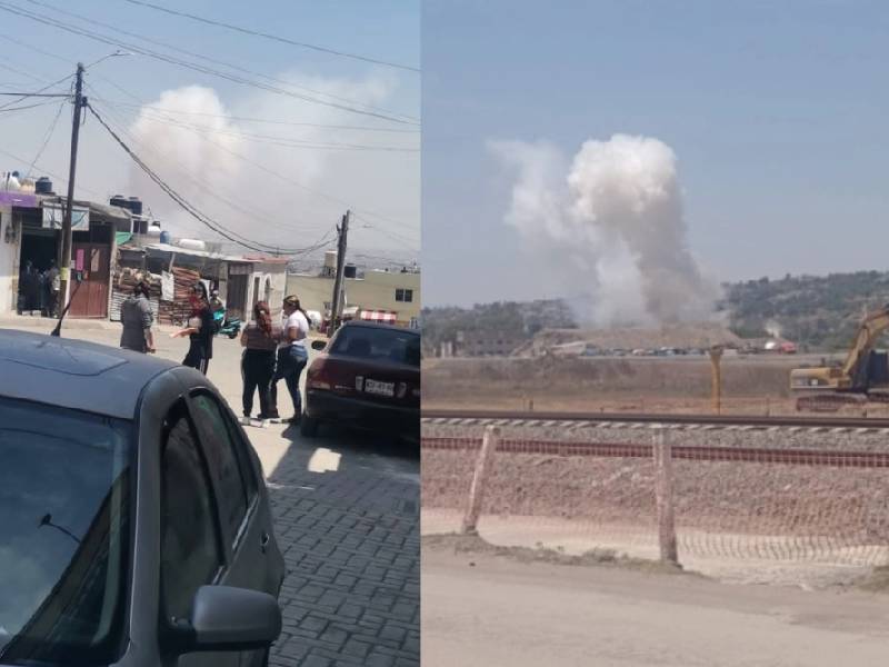 Se registra explosión en polvorín de Tultepec