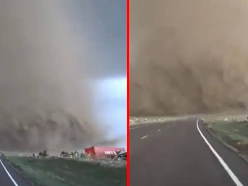 ¡Impresionante! Meteorólogo filma tornado EF2 a tan solo unos pasos de él