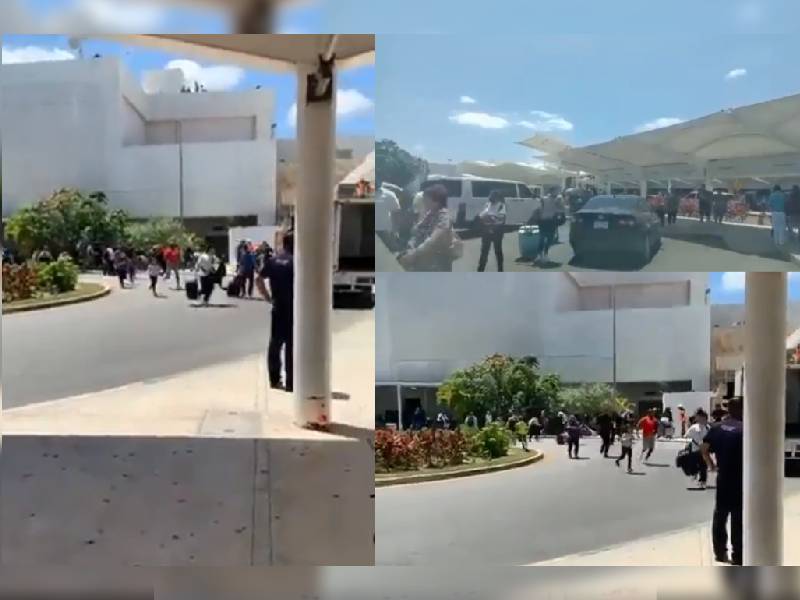 Video. Reportan supuestas detonaciones en Aeropuerto de Cancún