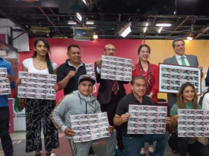 La Lotería Nacional rinde homenaje a los pugilistas mexicanos