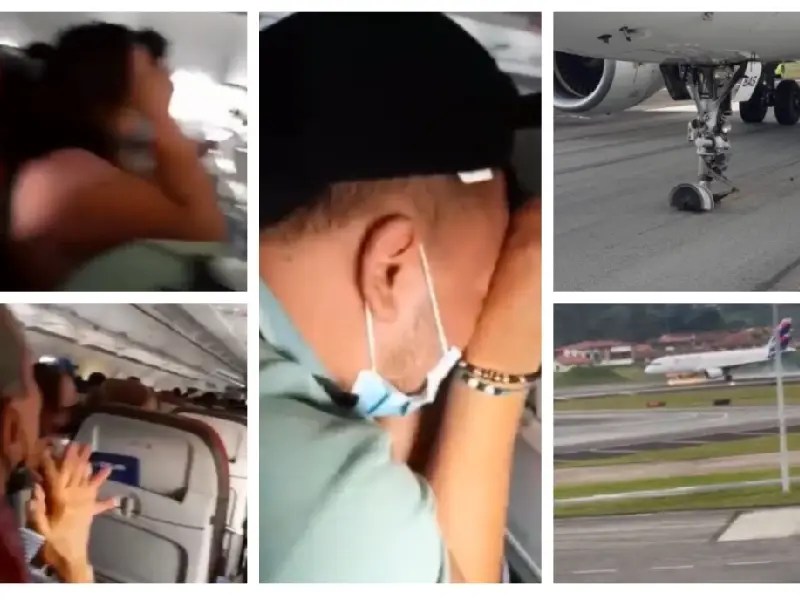 VIDEO: Avión aterriza de emergencia; cierran Aeropuerto