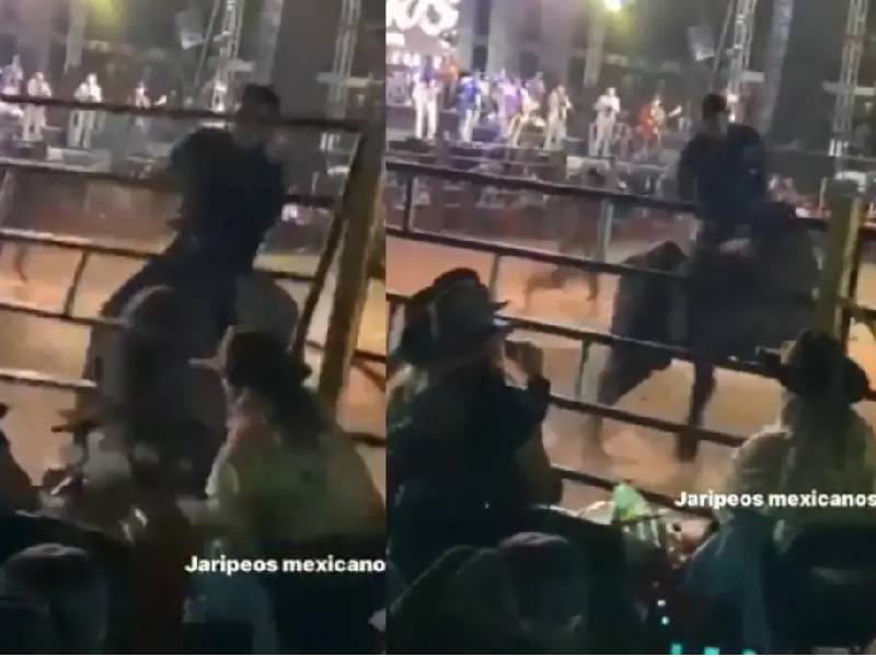 VIDEO: Así atacó un toro al público en un jaripeo; hay 15 heridos