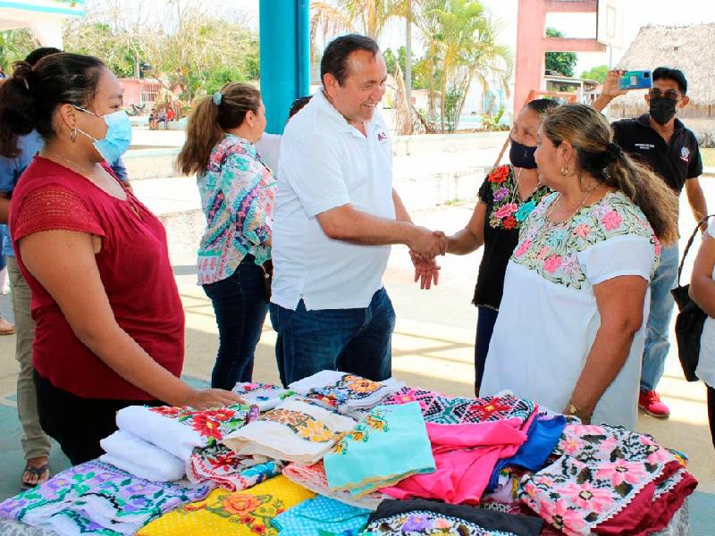 Candidato del MAS a la Gubernatura recorre Zona Maya de Carrillo Puerto