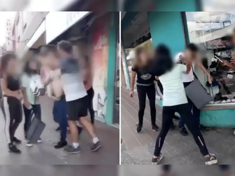 Video. Madre agarra a golpes al acosador de su hija