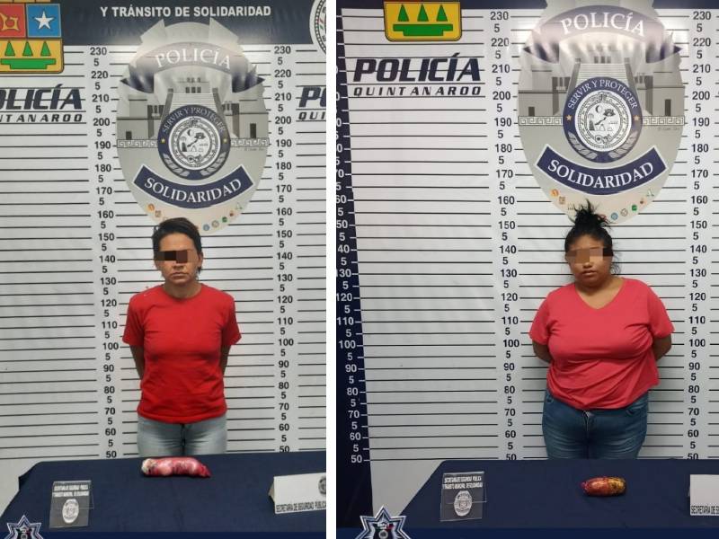 Detienen a dos mujeres que trataban de meter narcótico en la cárcel de Playa del Carmen