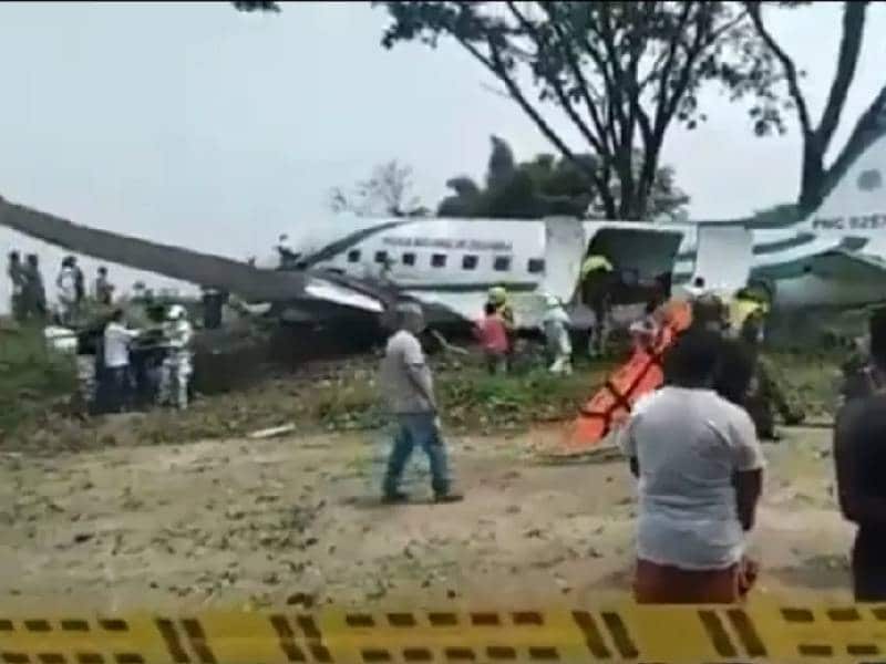 Video: Se desploma avioneta con elementos de la policía a bordo