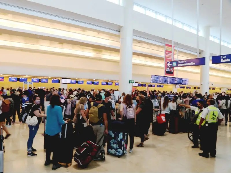 El aeropuerto de Cancún, con 527 operaciones para esta jornada