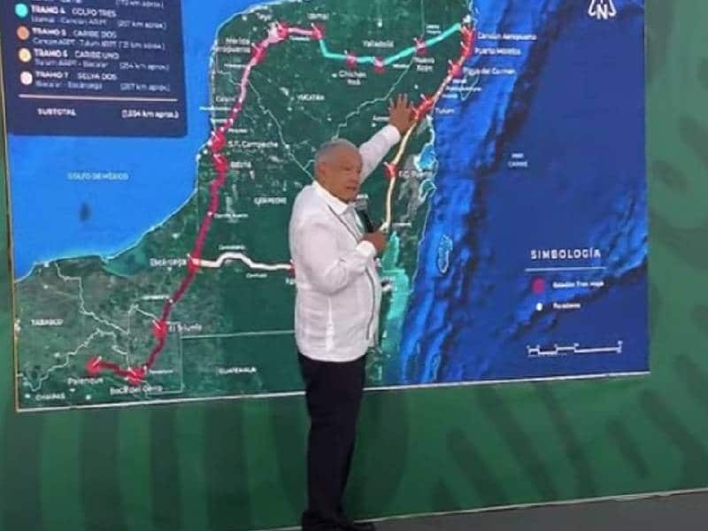 AMLO ordena expropiar terrenos para el Tren Maya en Yucatán