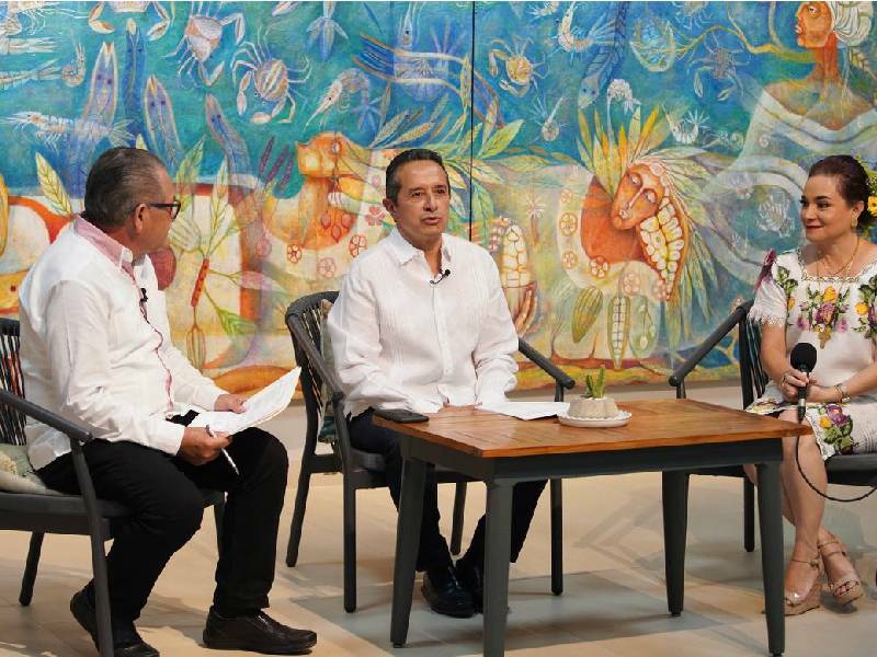El gobernador de Quintana Roo participó en la fiesta tradicional de El Cedral
