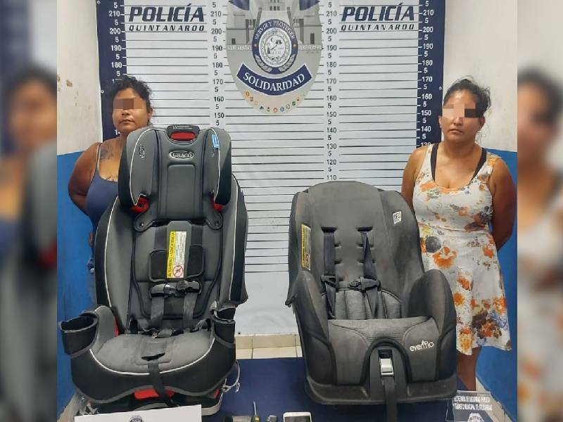 Detenidas por robar asientos de viaje para bebés de un auto
